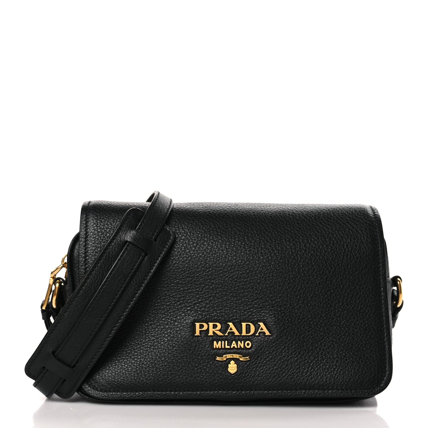 Vitello Phenix Crossbody Bag Black