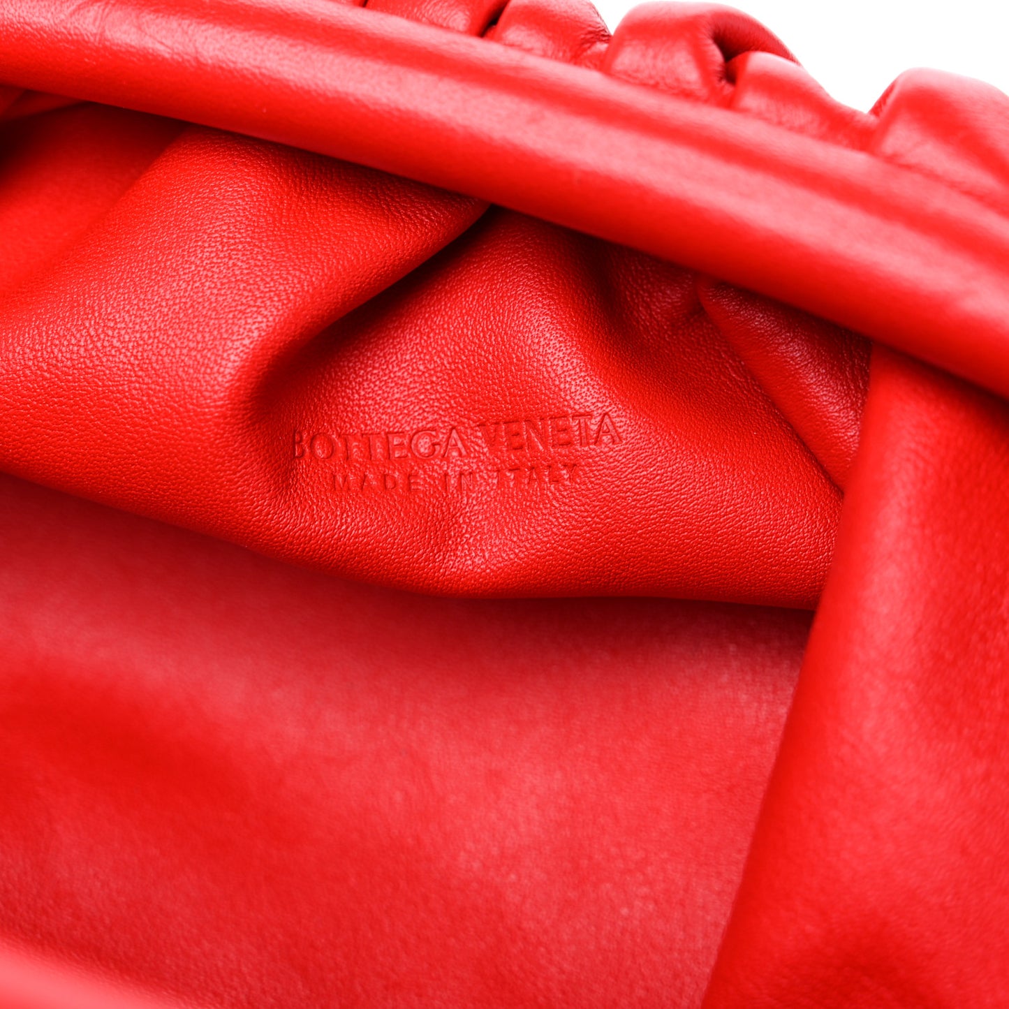 Butter Calfskin The Mini Pouch Red