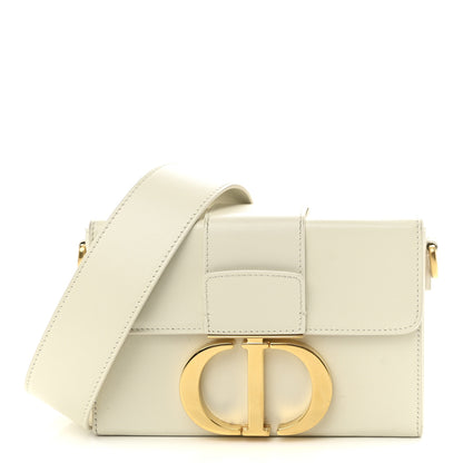 Christian Dior Smooth Calfskin 30 Montaigne Box Bag White 1 of 11