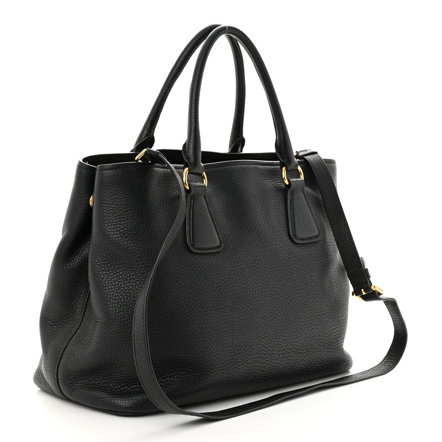 Vitello Daino Tote Black