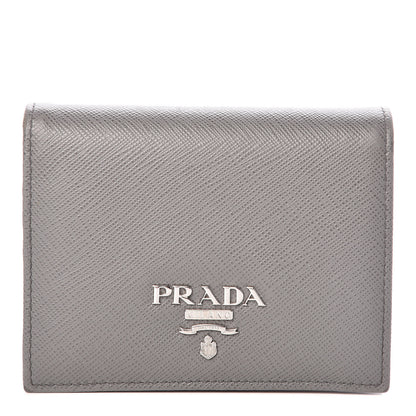 Prada Saffiano Multicolor Compact Wallet Marmo Pesca 1 of 10