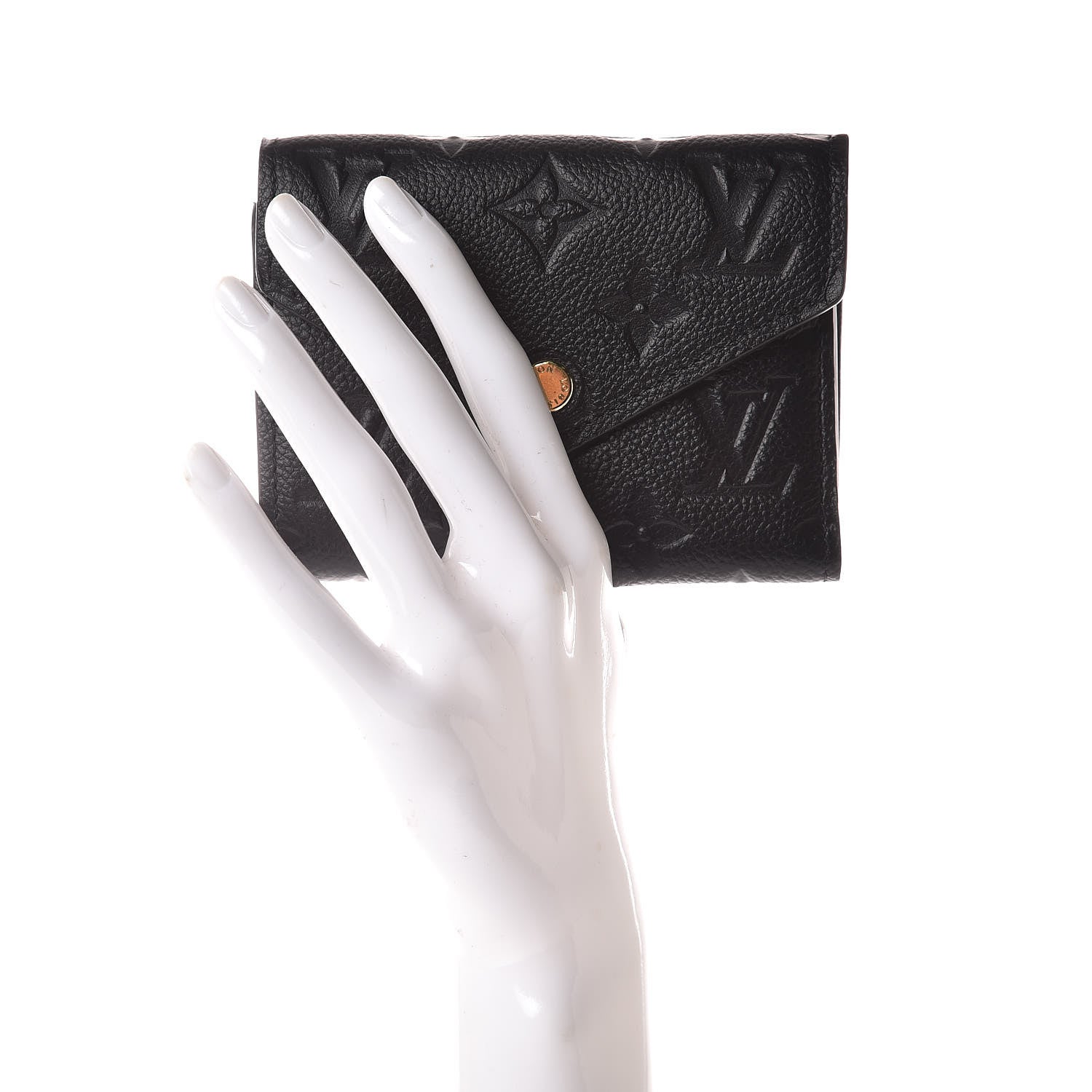 Louis Vuitton Empreinte Victorine Wallet Black 2 of 8
