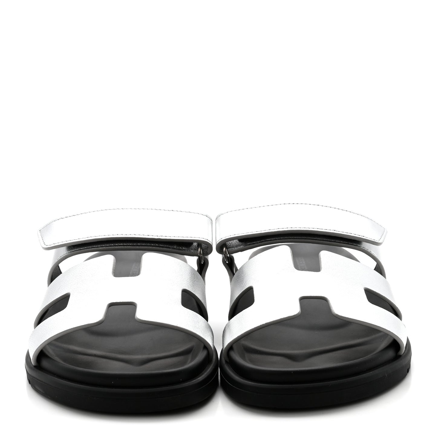 Metallic Goatskin Womens Chypre Sandals 36 Argent