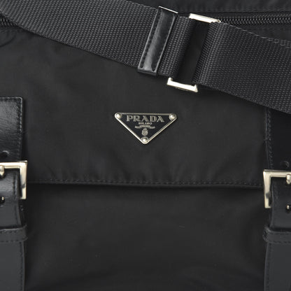 Prada Nylon Vela Messenger Bag Black 9 of 9
