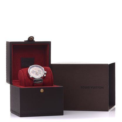 Louis Vuitton Stainless Steel 41mm Tambour Chronograph Automatic Watch Champagne 9 of 9