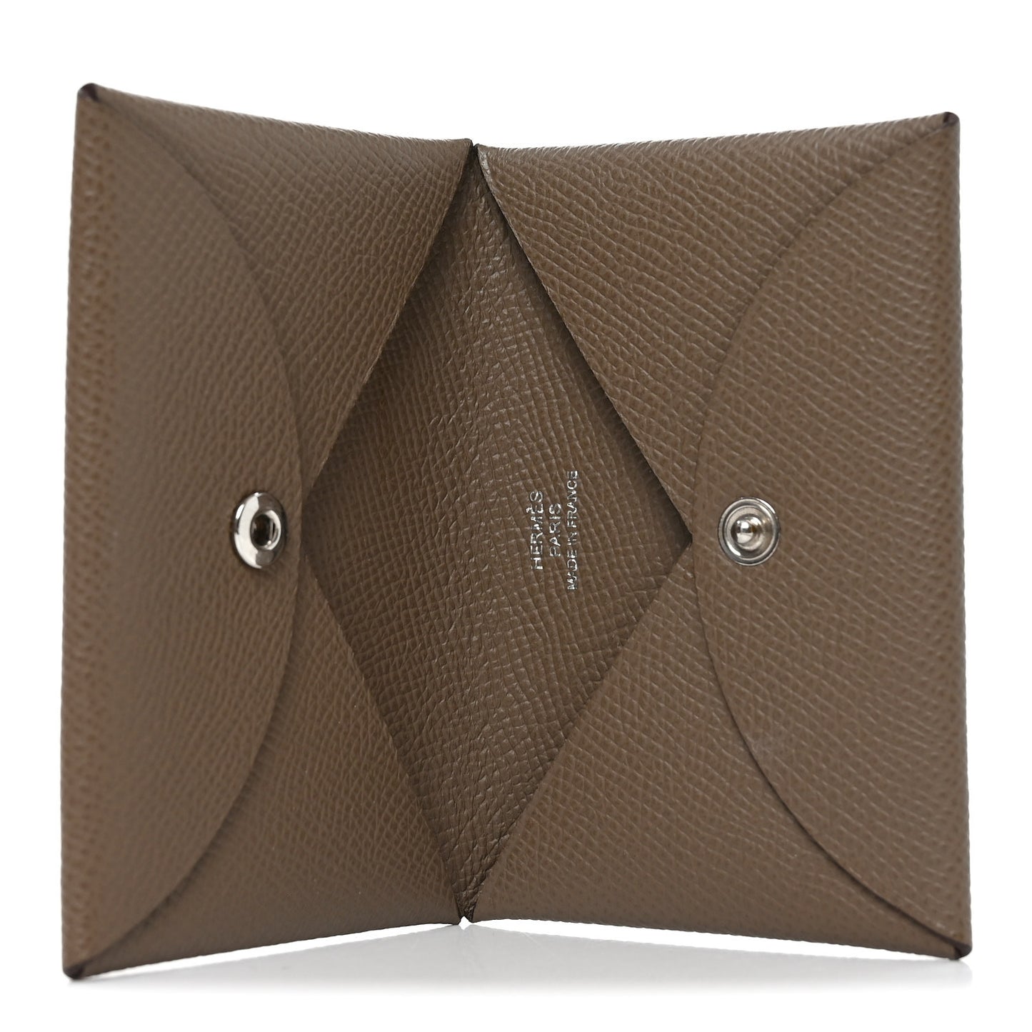 Epsom Calvi Card Case Etoupe