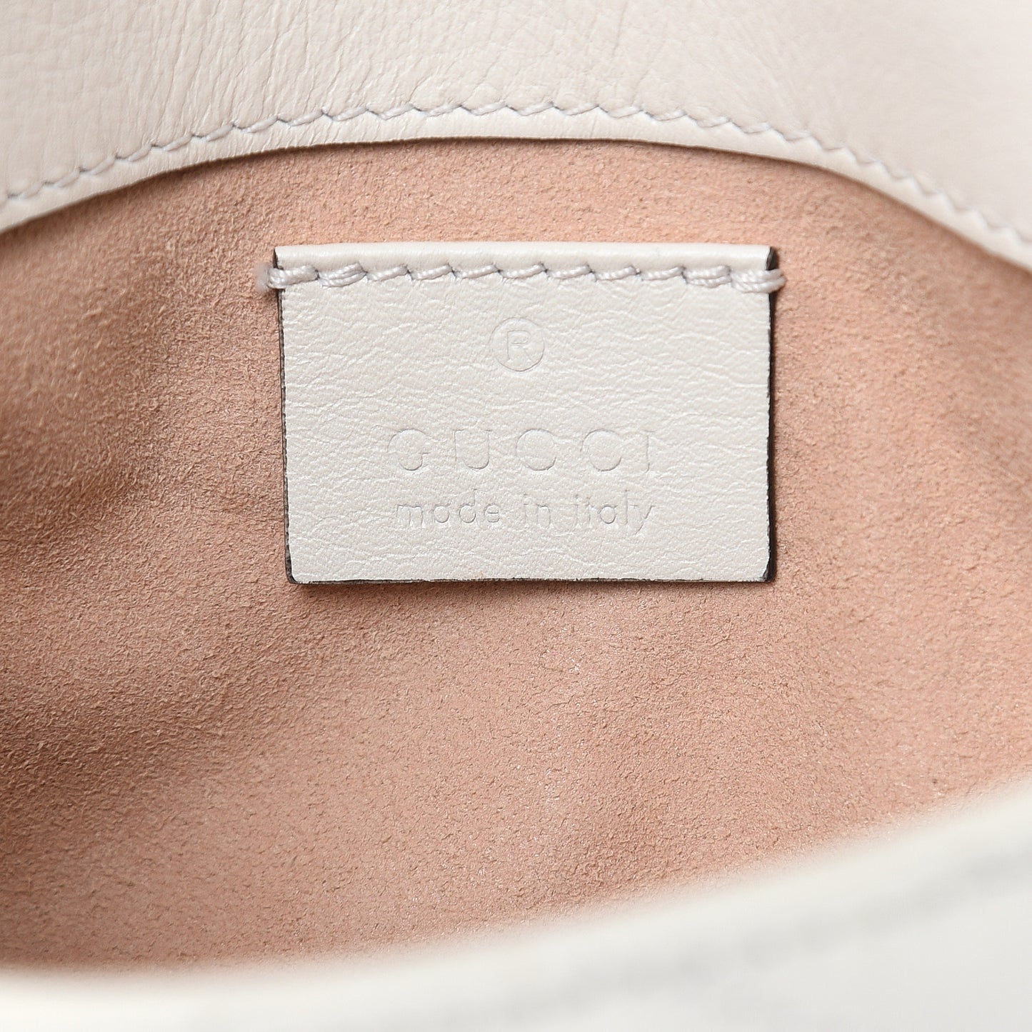 Calfskin Matelasse Super Mini GG Marmont Shoulder Bag White