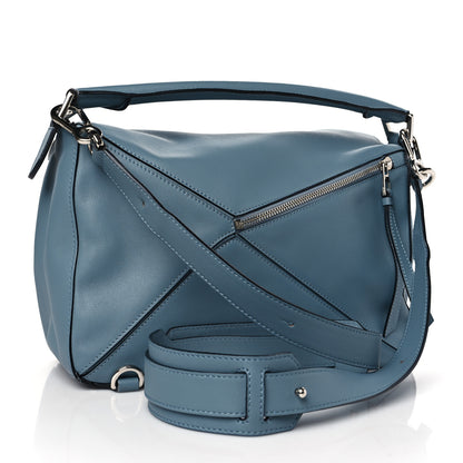 Loewe Calfskin Medium Puzzle Bag Stone Blue 3 of 12