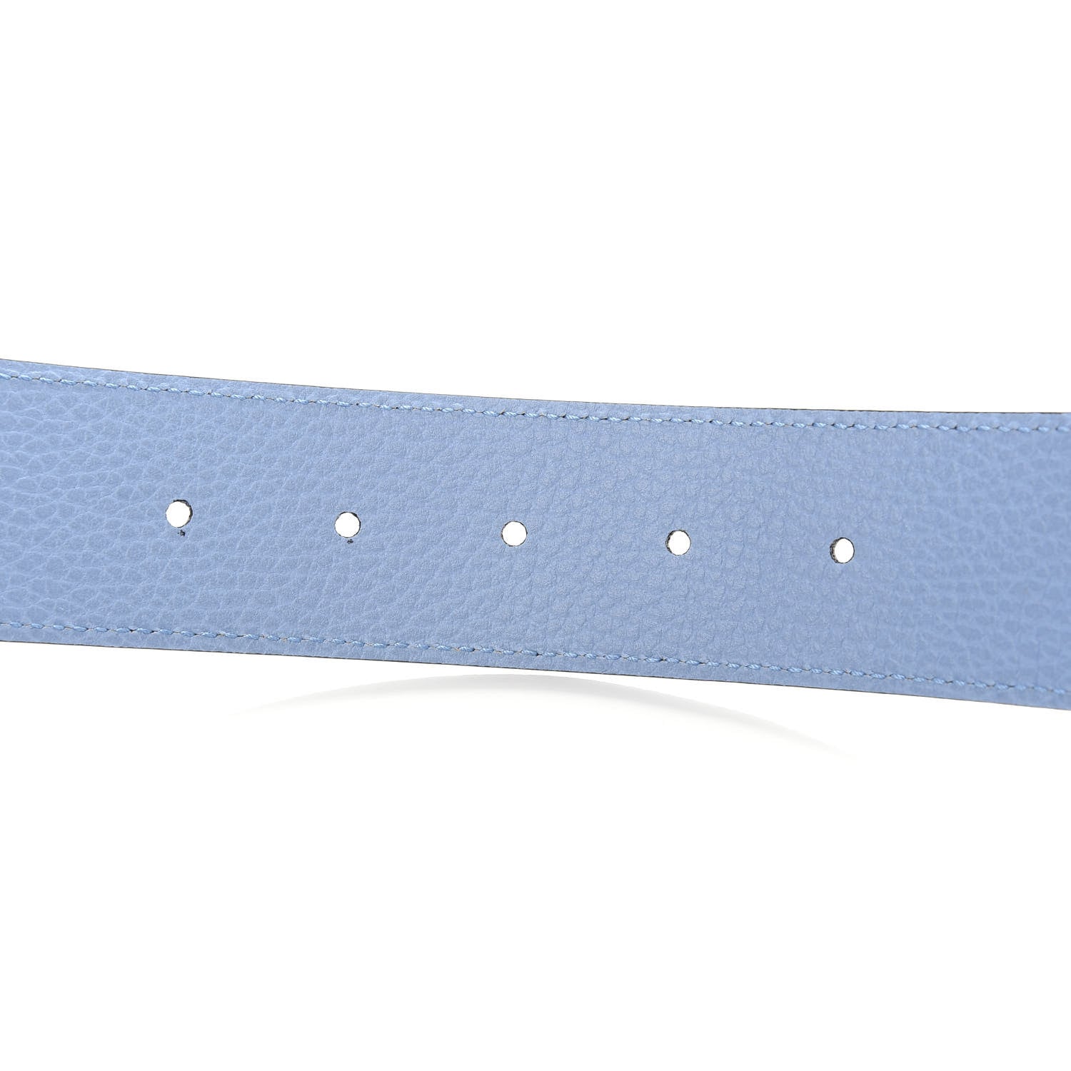 Gucci Dollar Calfskin 1973 Reversible Belt 80 32 Black Mineral Blue 4 of 5