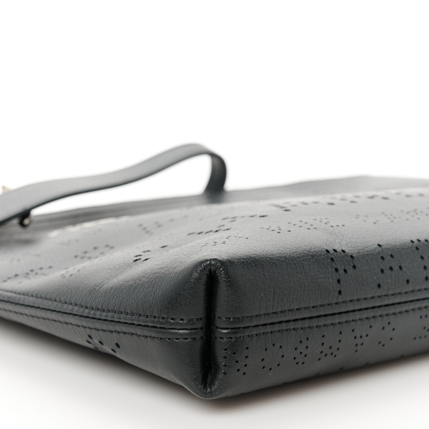 Chanel Calfskin Eyelets Clutch Black 8 of 9
