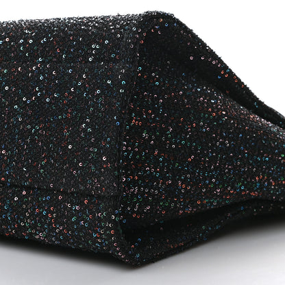 Chanel Calfskin Sequin Small Deauville Tote Black 10 of 10