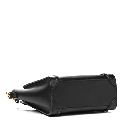 Celine Smooth Calfskin Nano Luggage Black 4 of 9