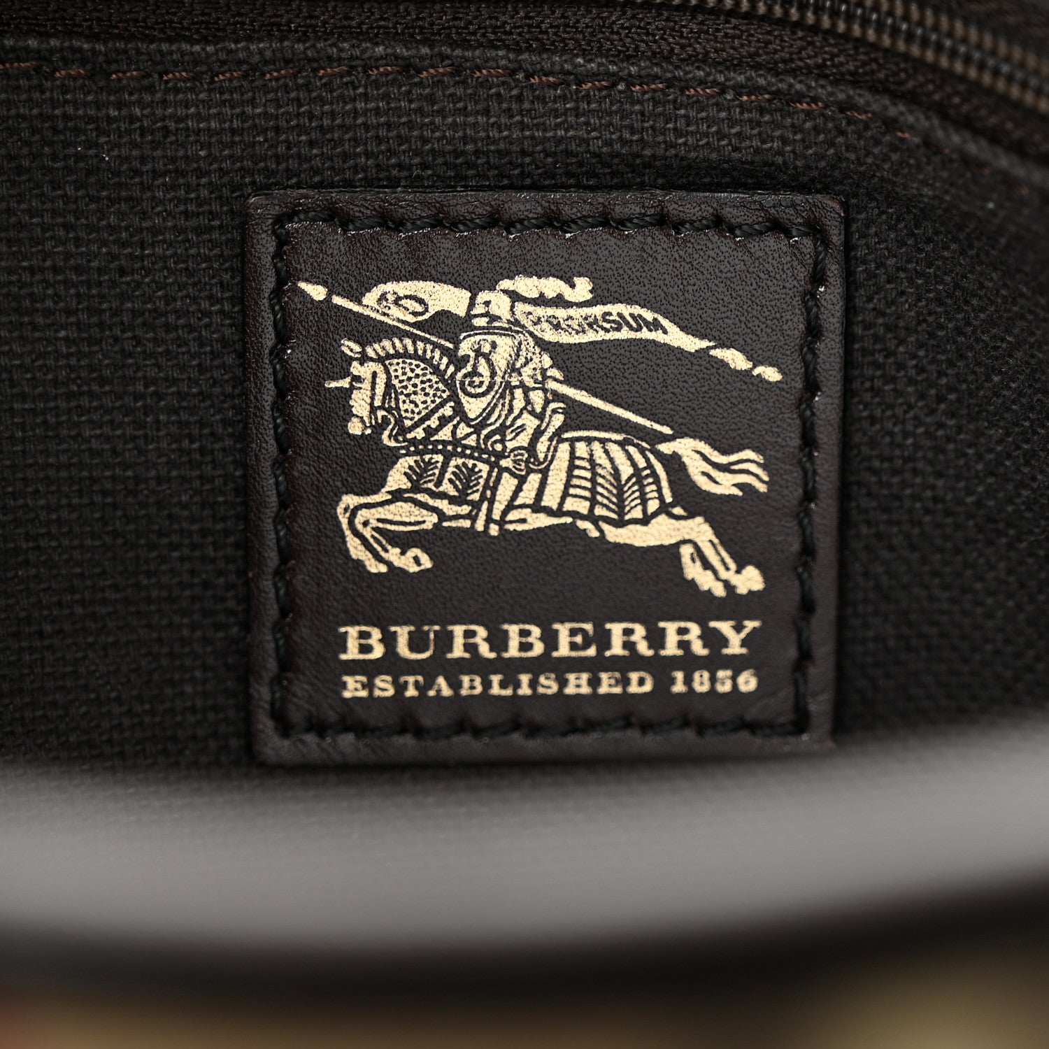 Burberry Haymarket Check Medium Regent Tote Chocolate 6 of 12