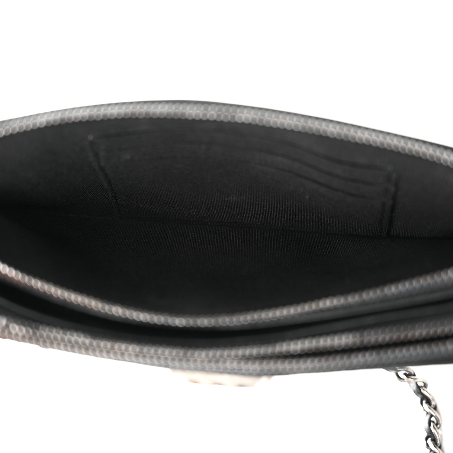 Chanel Calfskin Quilted Small Boy Clutch With Chain Black 5 of 17