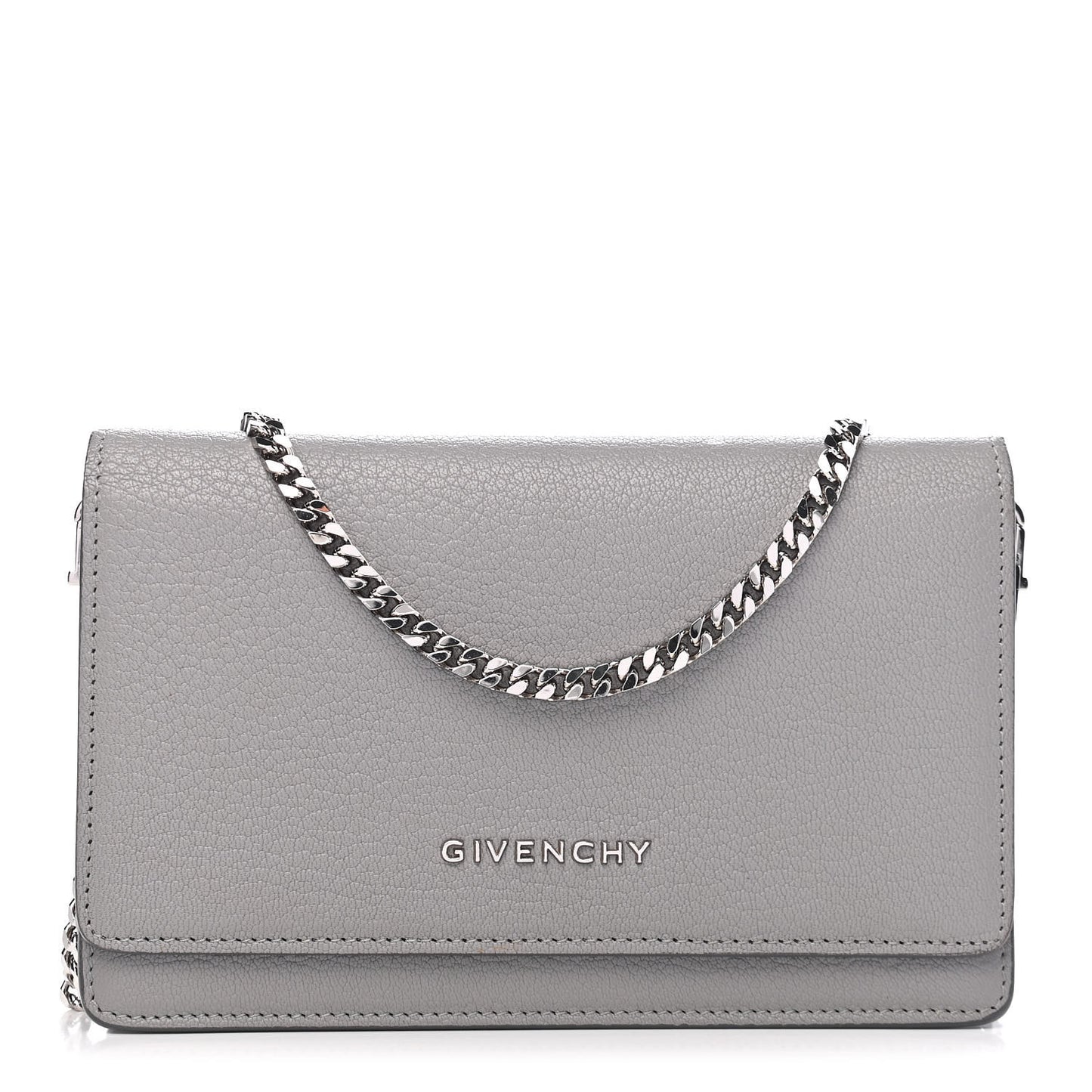 Sugar Goatskin Pandora Chain Wallet Grey