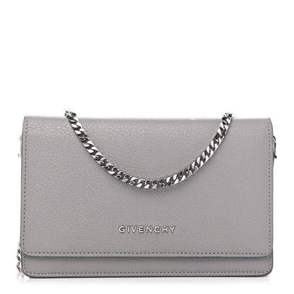 Givenchy Sugar Goatskin Pandora Chain Wallet Grey 1 of 8