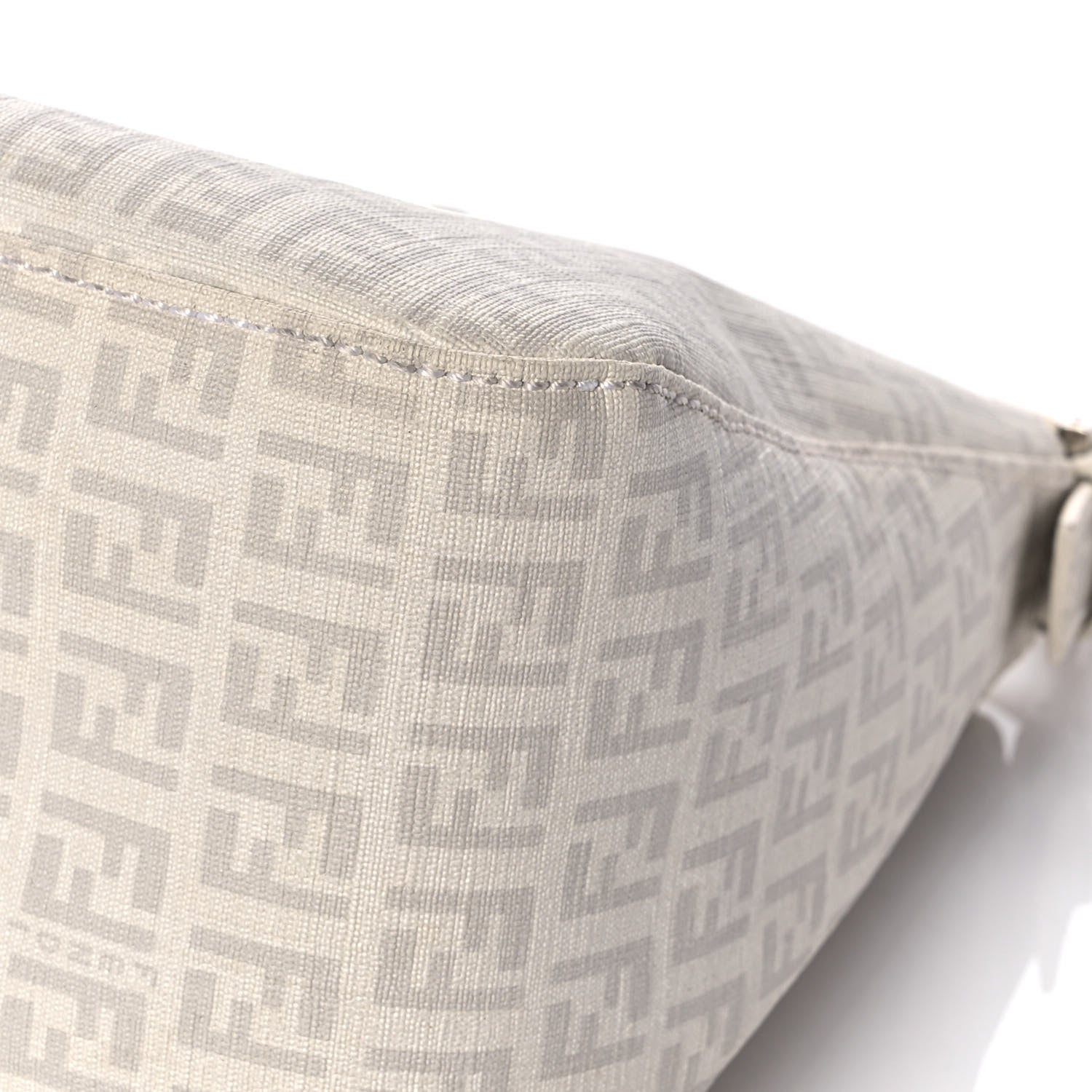 Fendi Zucchino Spalmati Forever Mama Baguette White 12 of 16