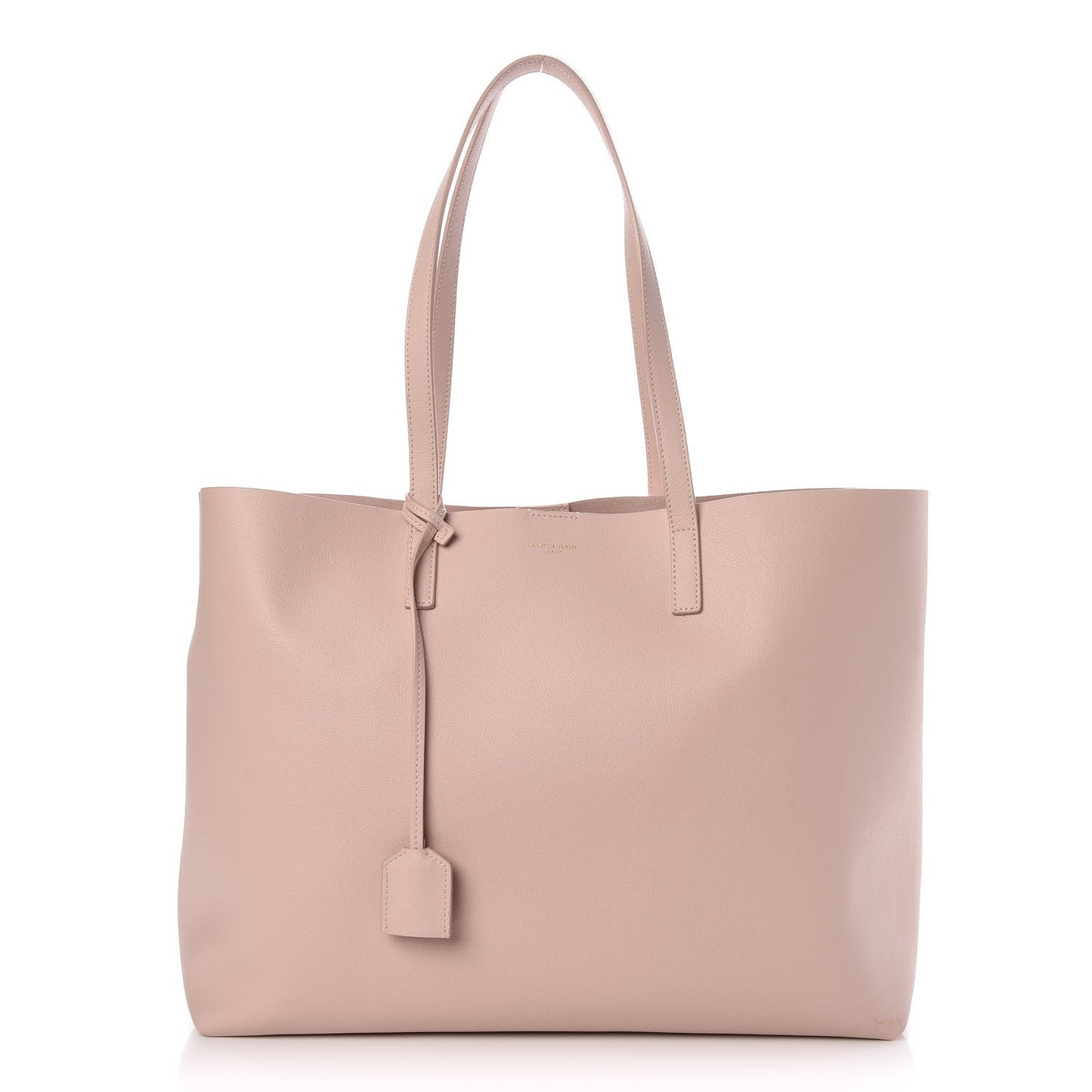 Calfskin Large Shopping Tote Pale Blush