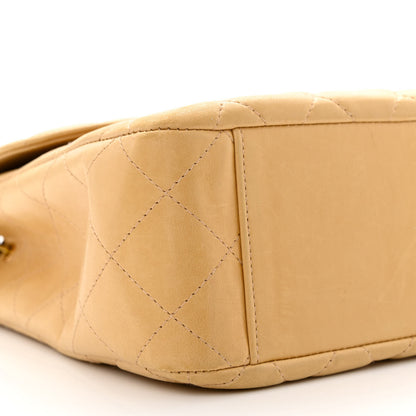 Chanel Lambskin Quilted Flap Shoulder Bag Beige 10 of 16