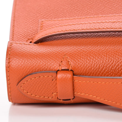Hermes Epsom Kelly Pochette Clutch Feu 22 of 27
