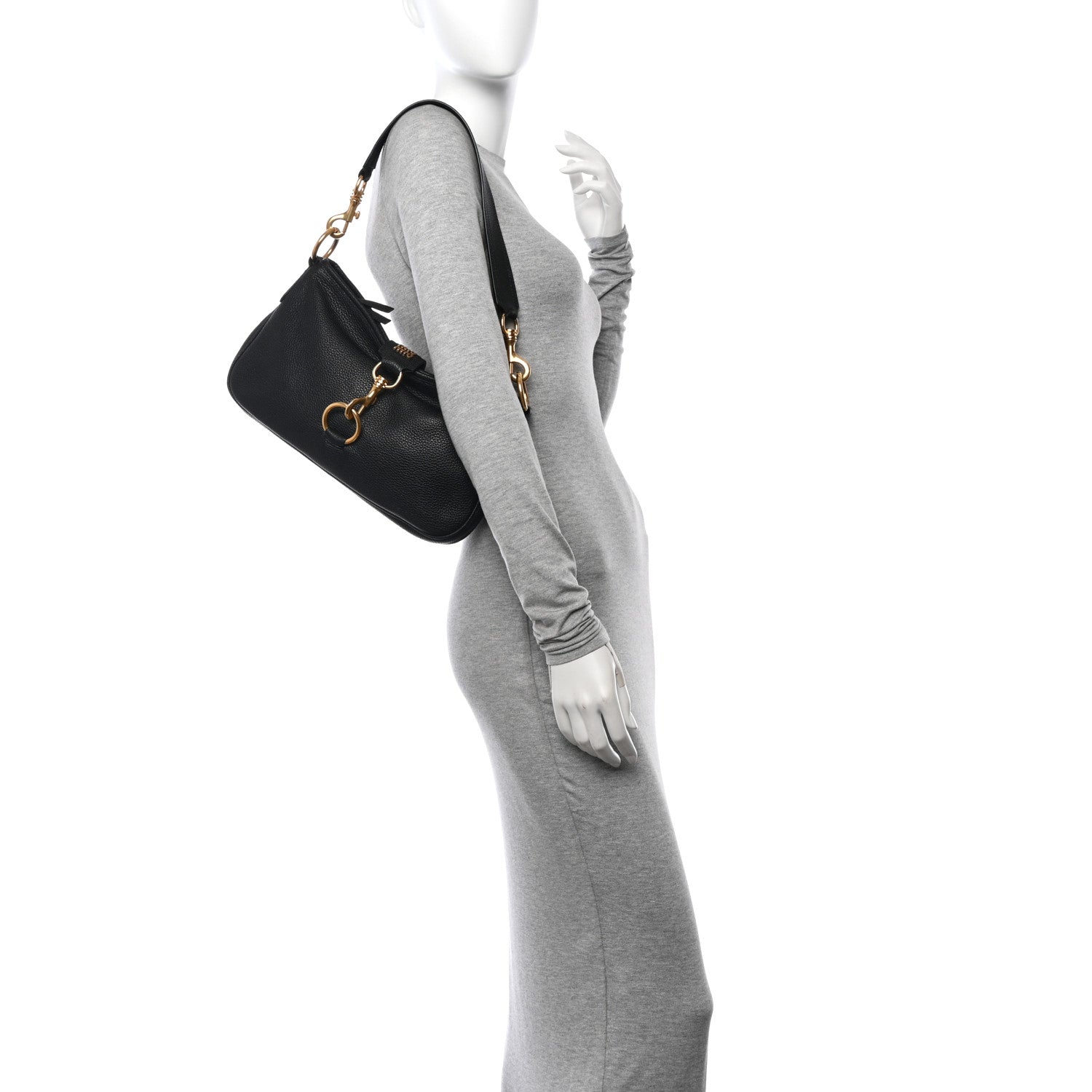 Miu Miu Vitello Daino Shoulder Bag Black 2 of 14