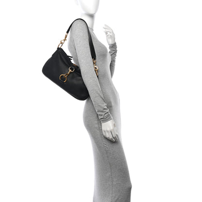 Miu Miu Vitello Daino Shoulder Bag Black 2 of 14