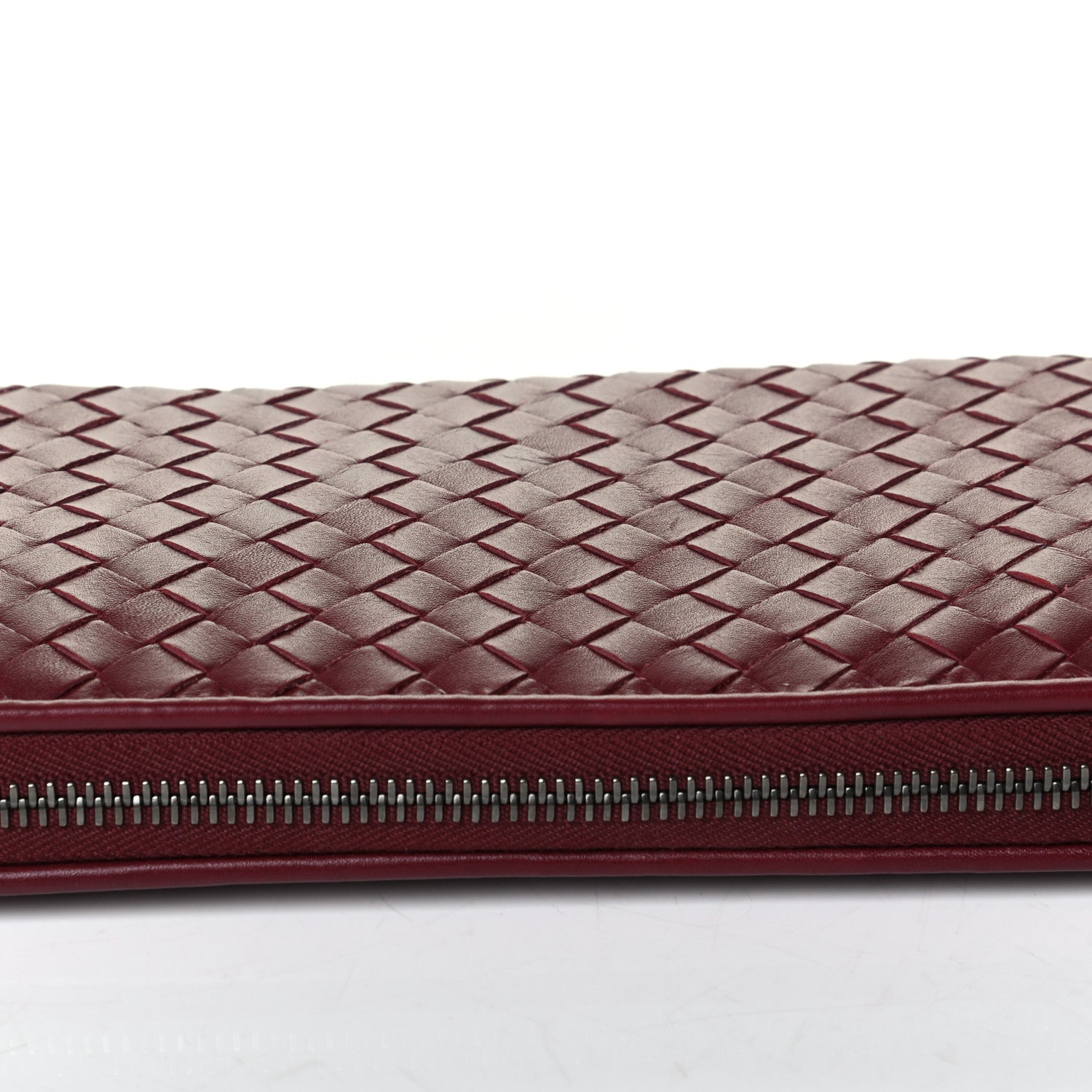 Bottega Veneta Nappa Intrecciato Zip Around Wallet Barolo 5 of 5