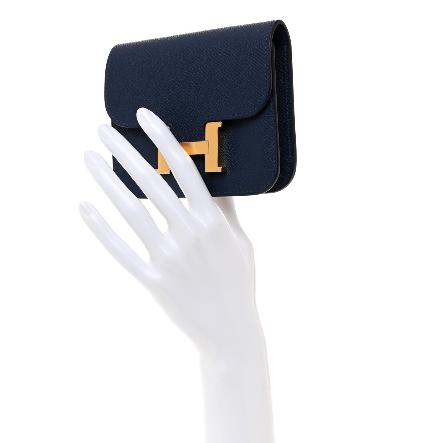 Hermes Epsom Constance Slim Wallet Bleu Navy 2 of 9
