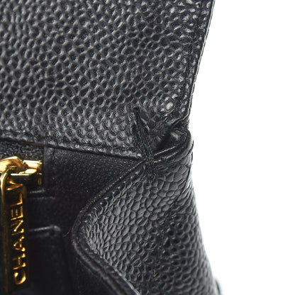 Chanel Caviar Quilted Jumbo Single Flap Black 11 of 14