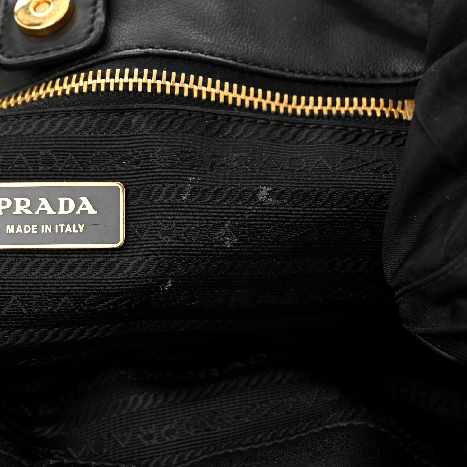 Prada Tessuto Nylon Tassel Tote Black 11 of 11