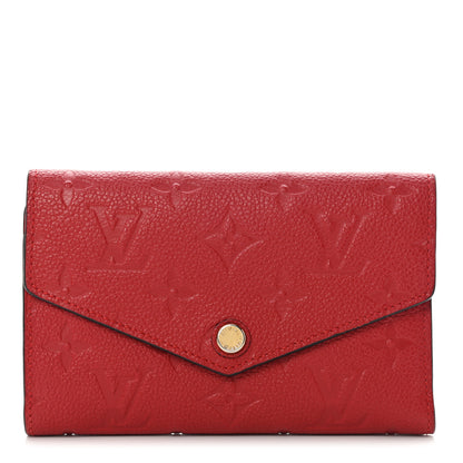 Louis Vuitton Empreinte Compact Curieuse Wallet Cherry 1 of 12