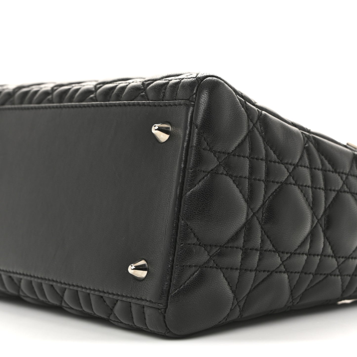 Lambskin Cannage Medium Lady Dior Black