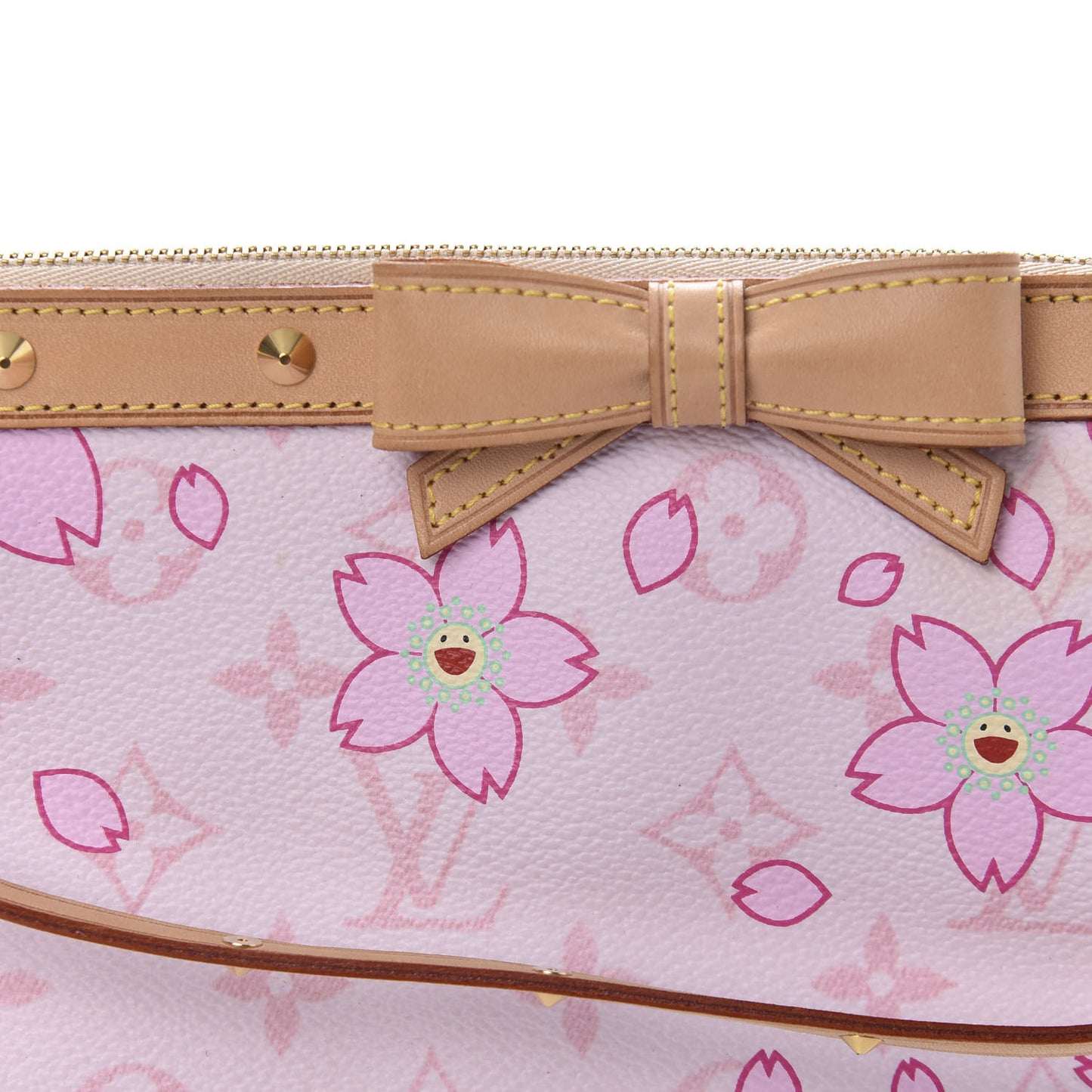 Monogram Cherry Blossom Pochette Accessories Pink