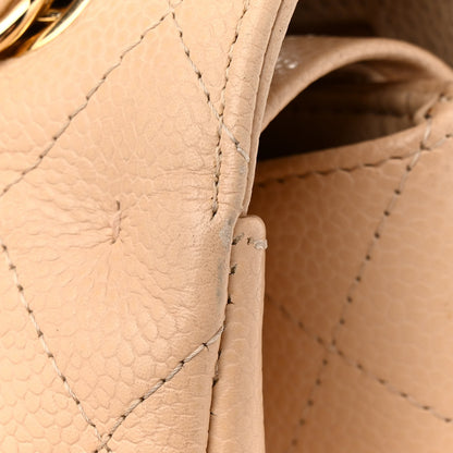 Chanel Caviar Quilted Jumbo Double Flap Beige Clair 16 of 16