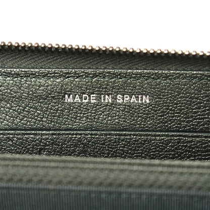 Chanel Iridescent Goatskin Quilted Small Zip Around Wallet Green 7 of 9