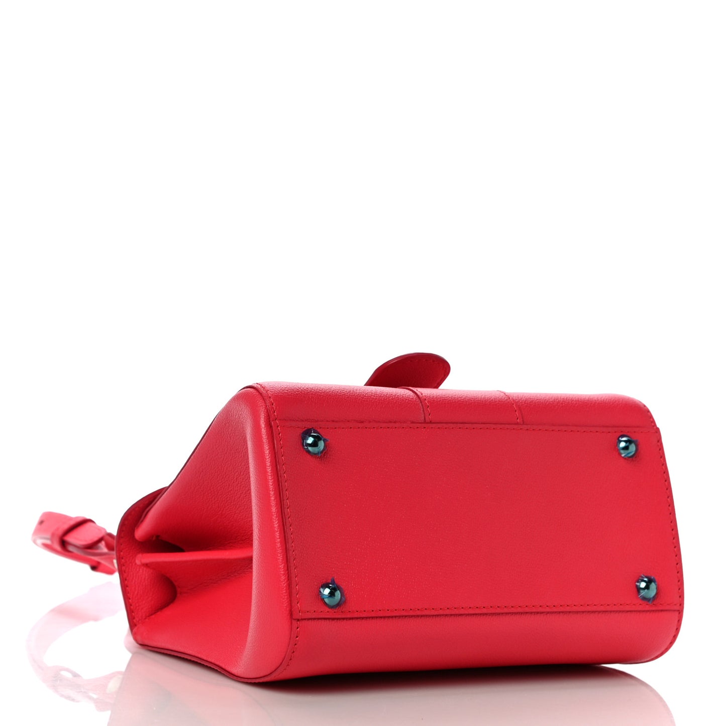 Grained Calfskin Mini Brillant Satchel Pink
