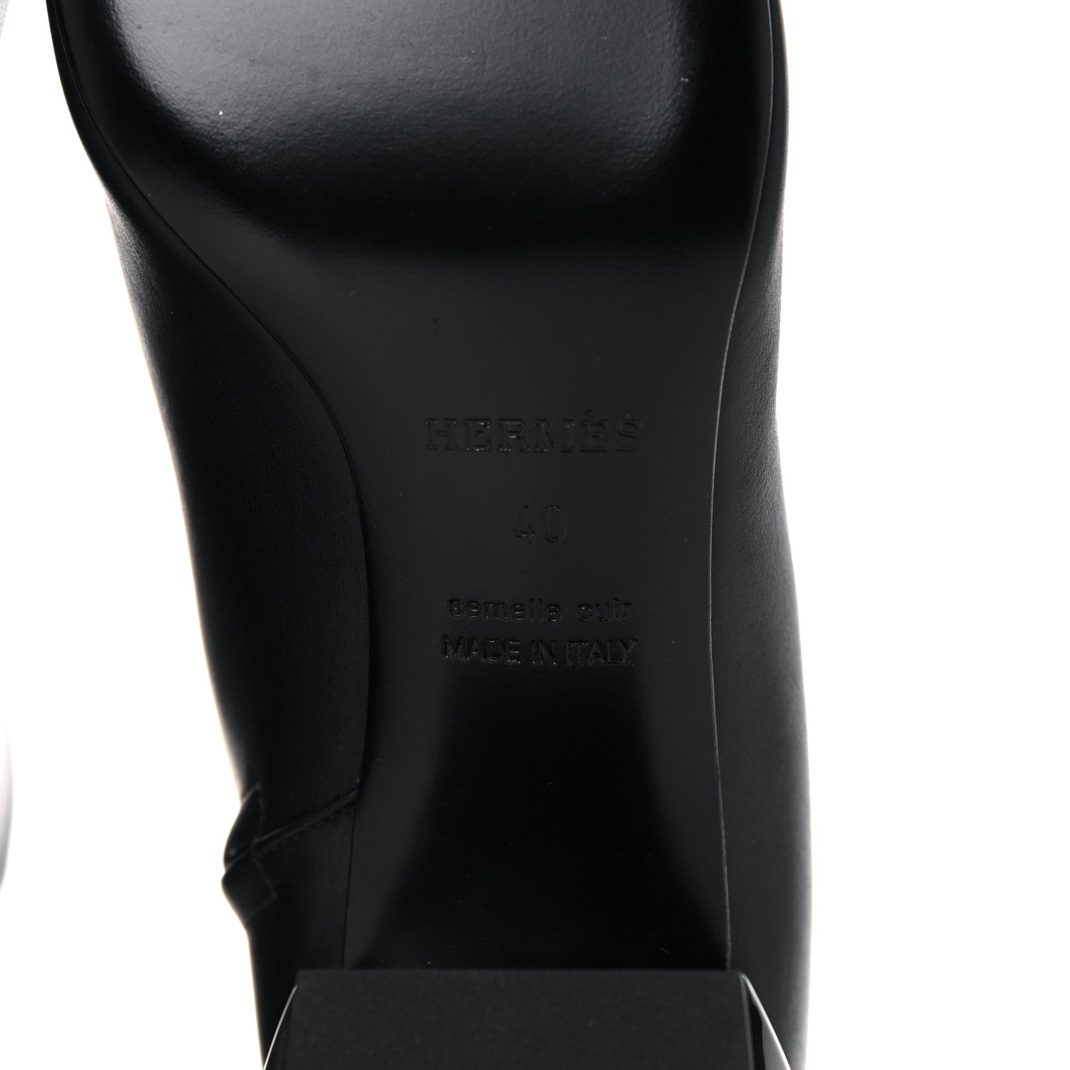 Hermes Nappa Carlie Ankle Boots 40 Black 6 of 14