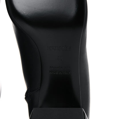 Hermes Nappa Carlie Ankle Boots 40 Black 6 of 14