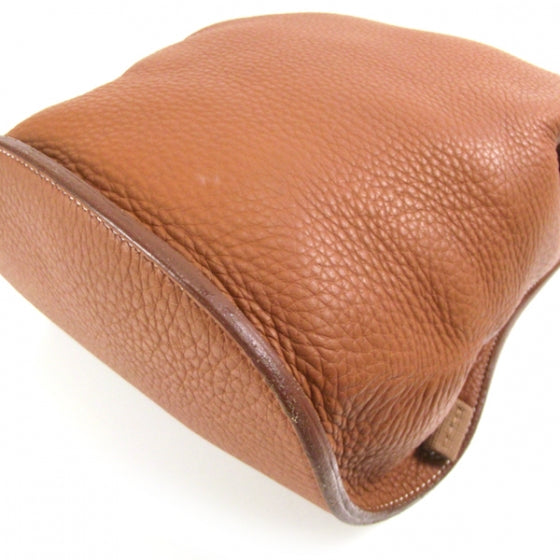 Hermes Clemence Leather Backpack Bag Tote Unisex Camel 5 of 9