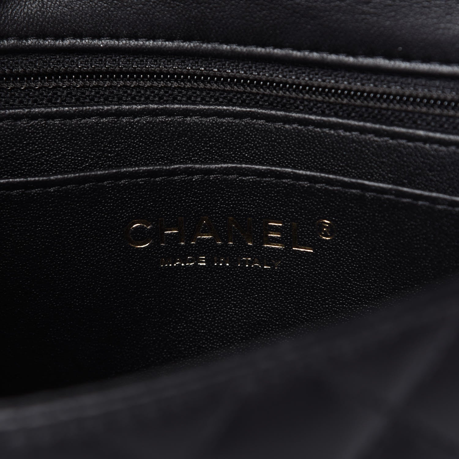Chanel Lambskin Quilted Mini Square Flap Black 8 of 11