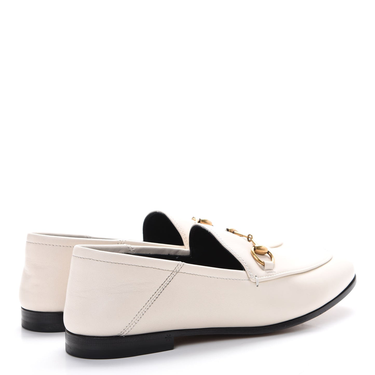 Lambskin Womens Brixton Horsebit Loafers 35 Mystic White