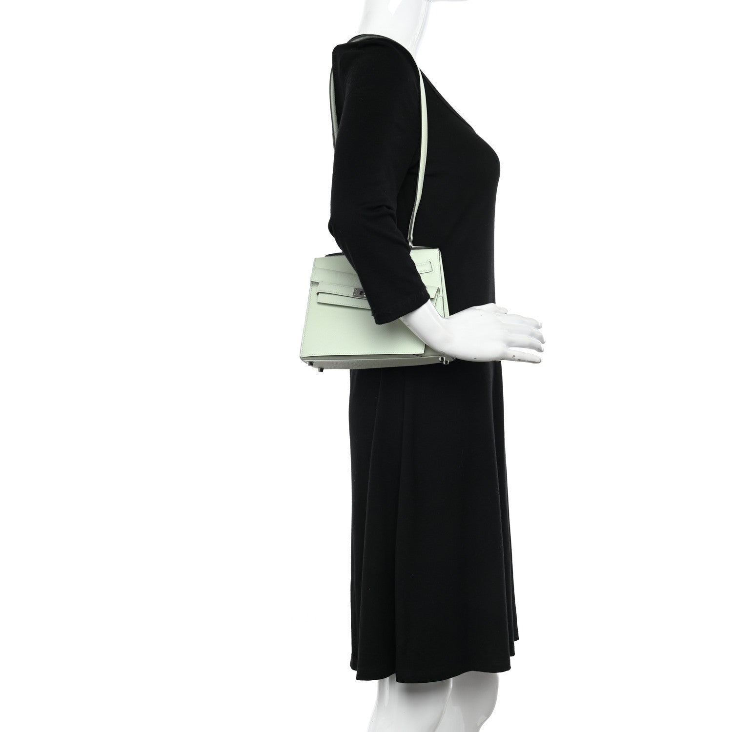 Hermes Epsom Kelly En Desordre Sellier 20 Vert Fizz 2 of 12