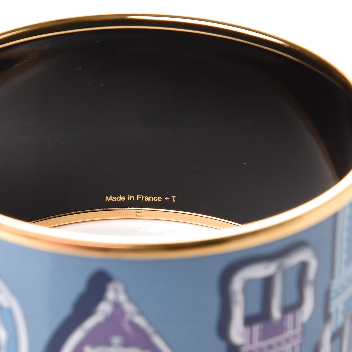 Enamel Printed Harnais Des Presidents Extra Wide Bracelet 65