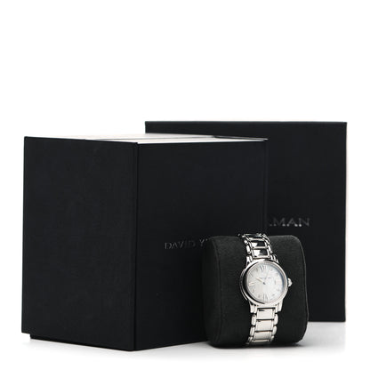 David Yurman Stainless Steel Diamond Mother of Pearl 30mm Classic Quartz Watch 5 of 5