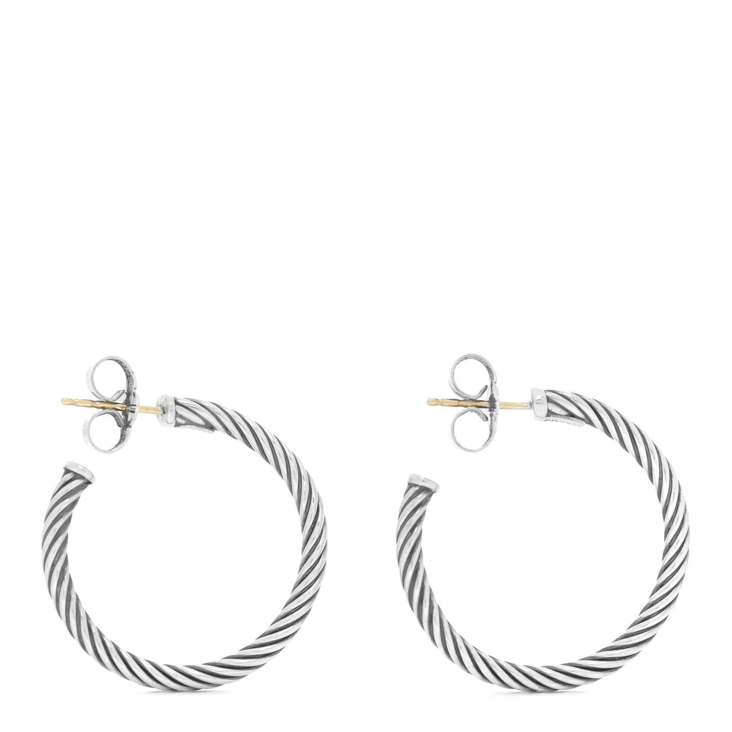 Sterling Silver Small Cable Classics Hoop Earrings