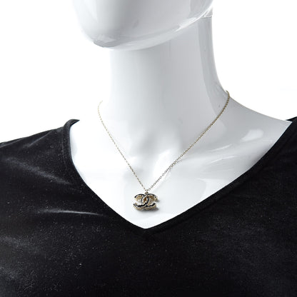 Chanel Enamel CC Baroque Necklace Black Gold 2 of 6