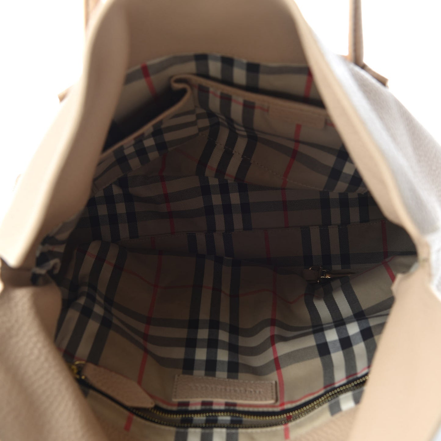 London Grainy Calfskin Medium Baynard Tote Nude