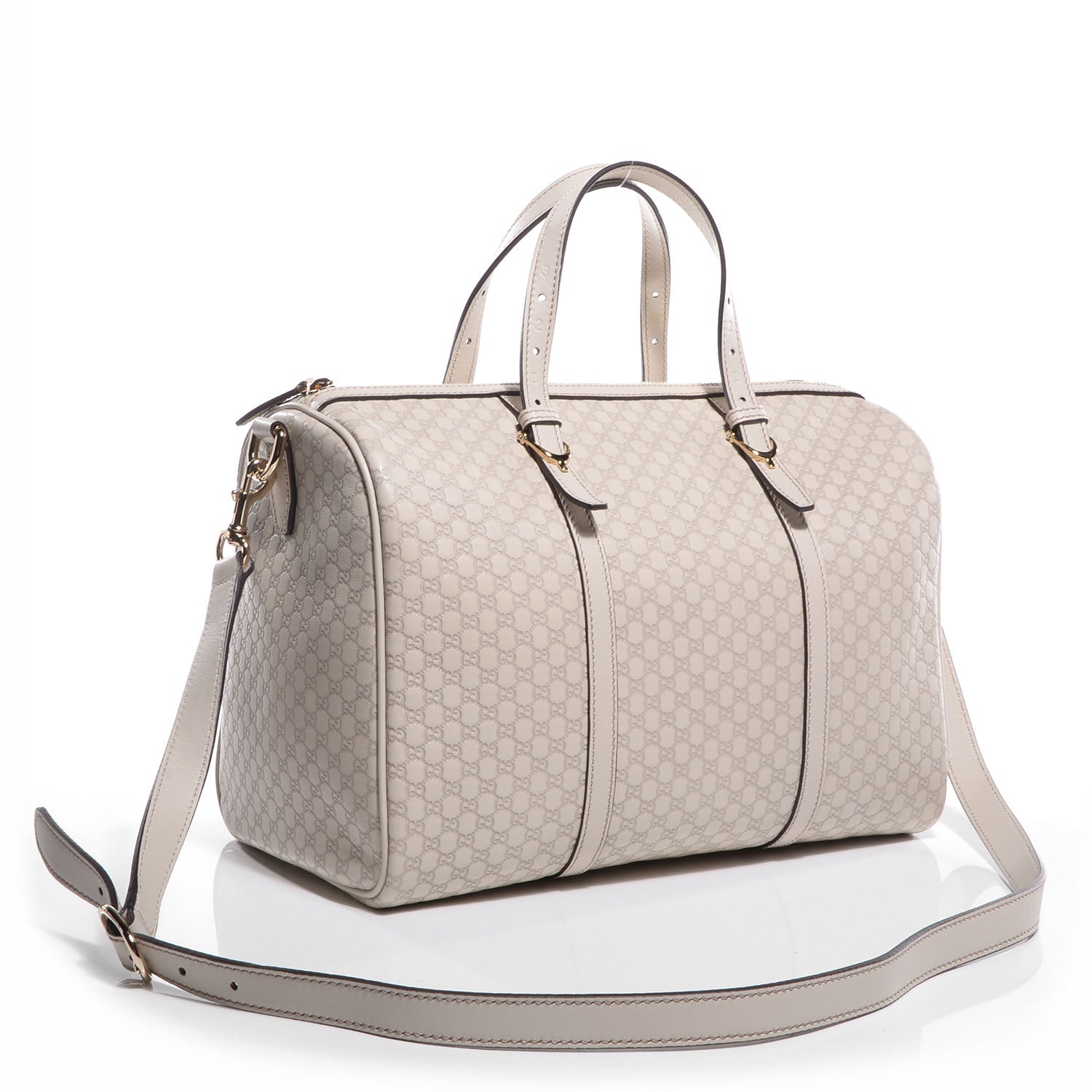 Gucci Soft Microguccissima Medium Nice Boston Off White 3 of 8