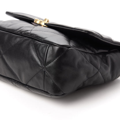 Chanel Goatskin Quilted Large Chanel 19 Flap Black 7 of 11