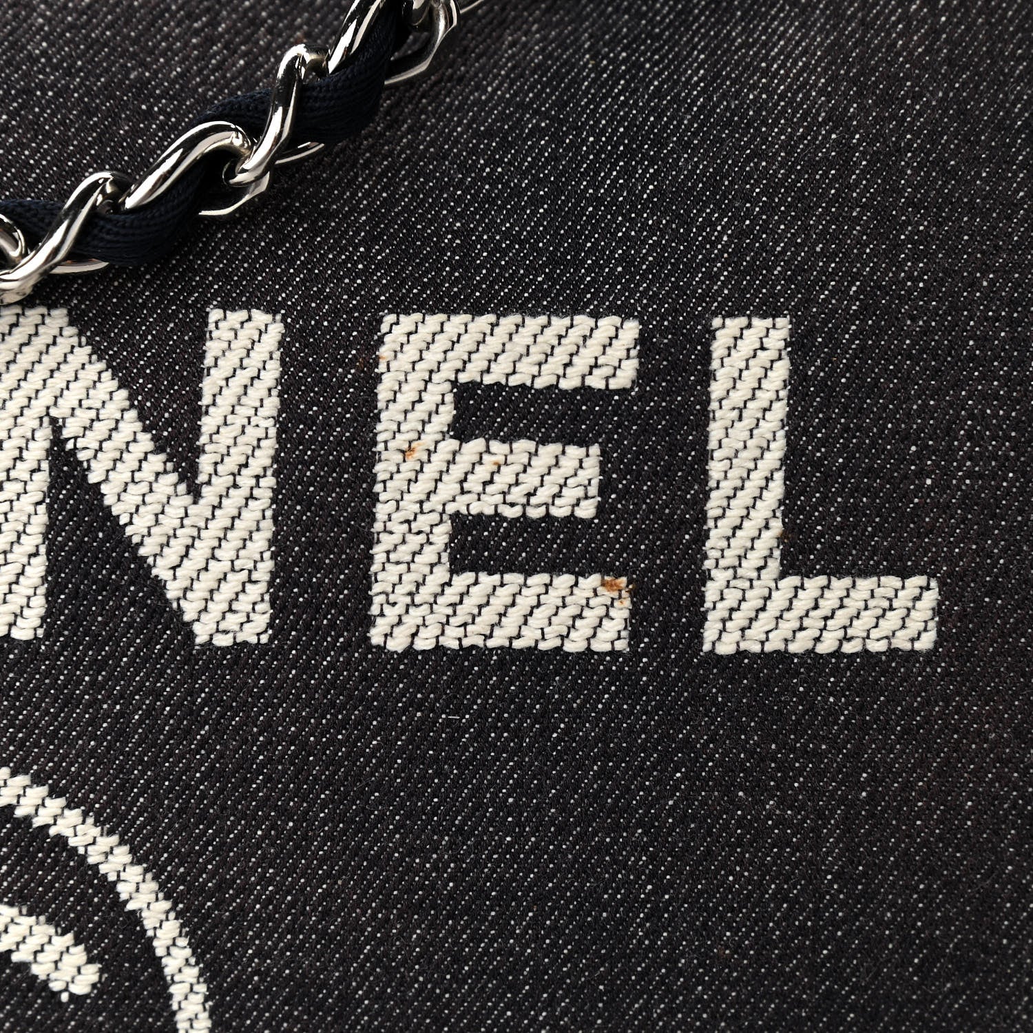 Chanel Denim Medium Deauville Tote Dark Blue 11 of 11